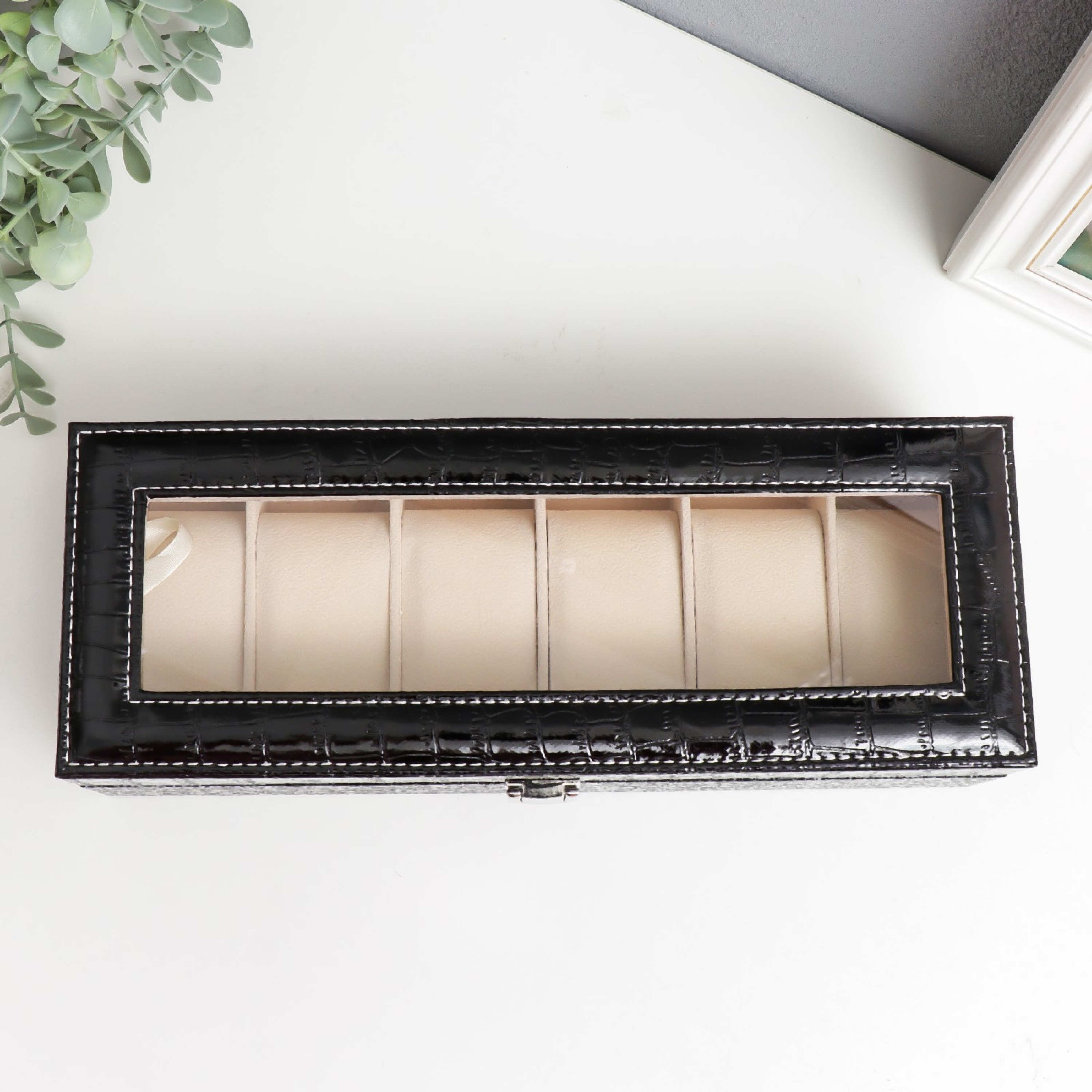 ШКАТУЛКИ Питон черный 6 отд. 4466295 - фото 4